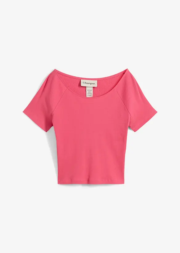 T-shirt ajusté 100% coton, bonprix