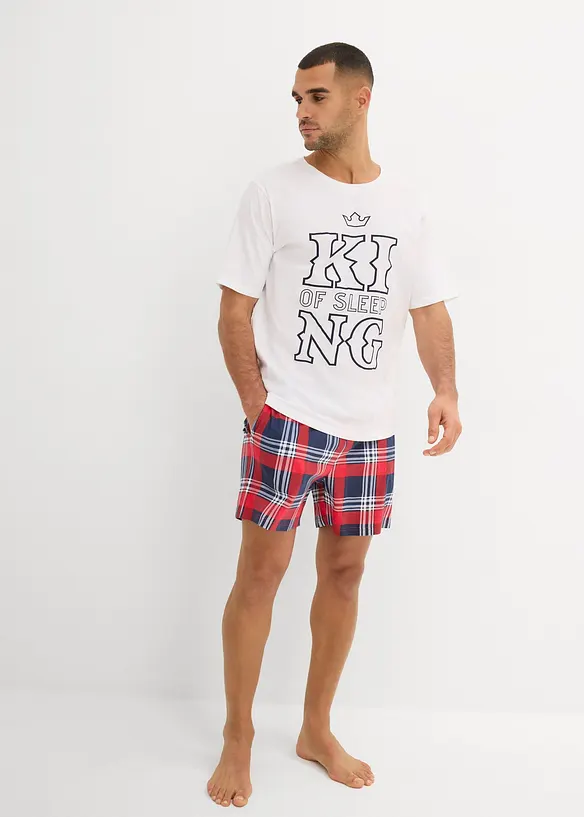 Pyjashort 100% coton à manches courtes, bonprix