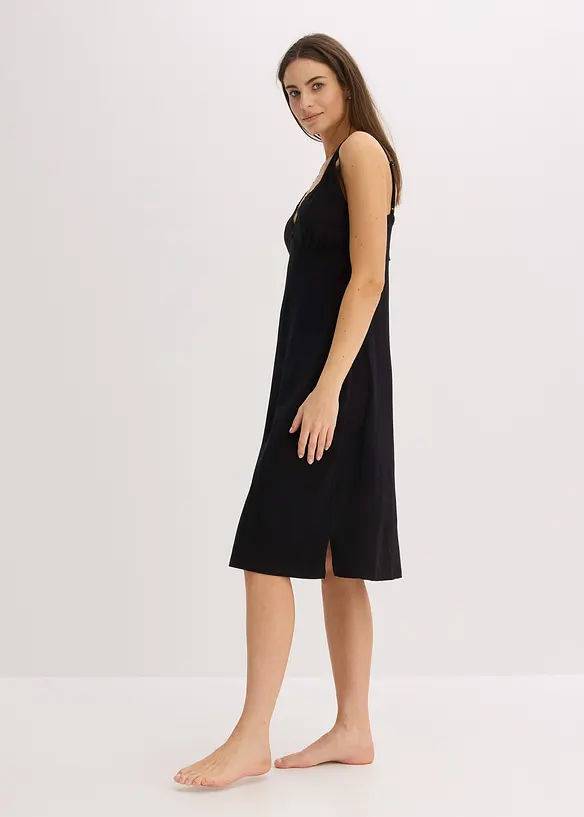 Nuisette à bretelles fines avec décolleté orné de dentelle, bonprix