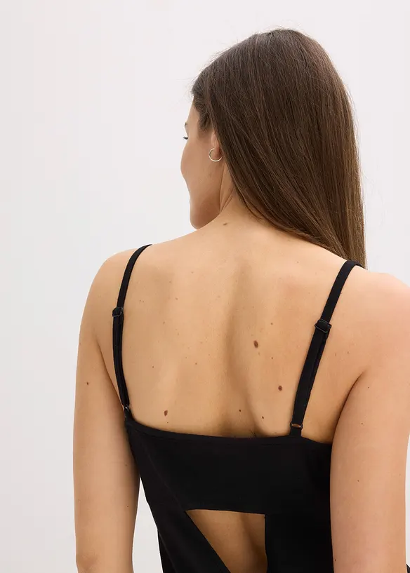 Nuisette à bretelles fines avec décolleté orné de dentelle, bonprix