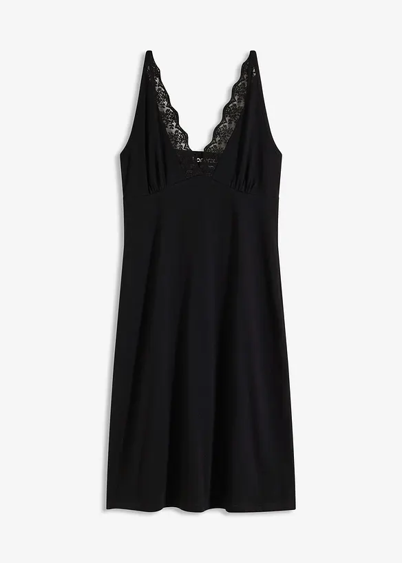 Nuisette à bretelles fines avec décolleté orné de dentelle, bonprix