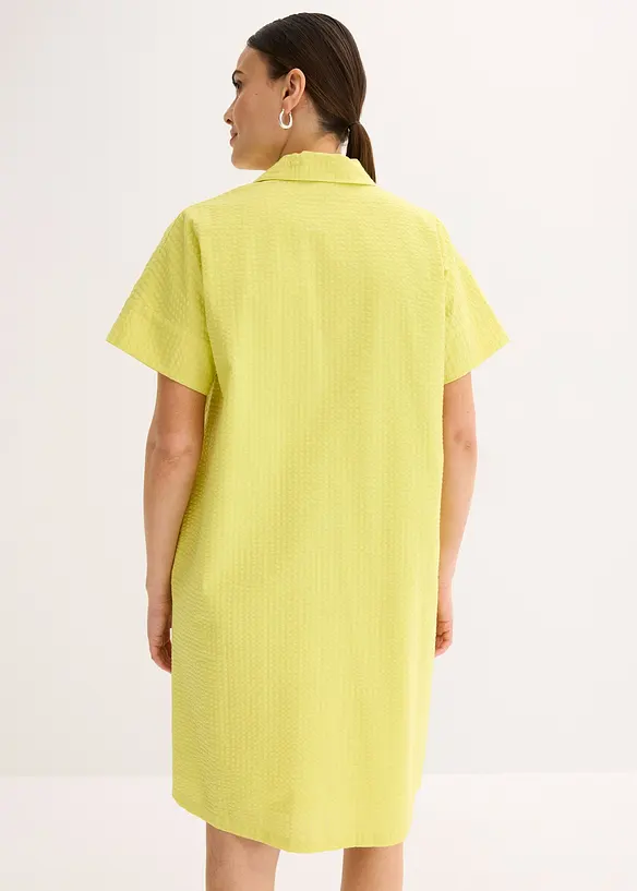 Robe ample en coton avec pli plat devant, bonprix