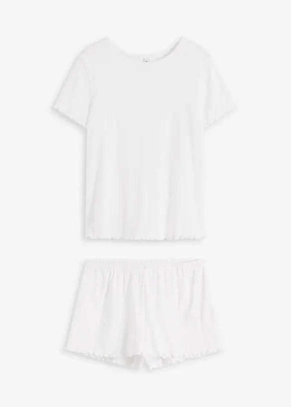 Pyjashort en jersey pointelle, bonprix