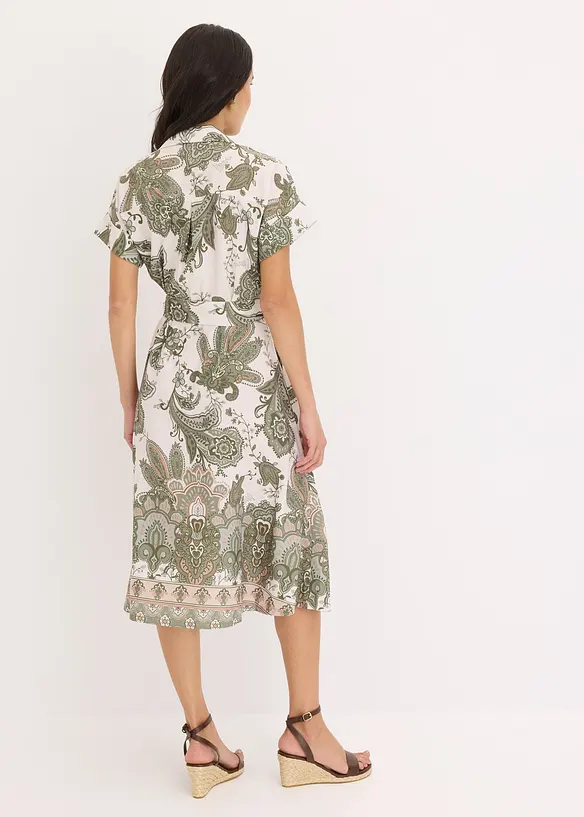 Robe avec ceinture à nouer, bonprix