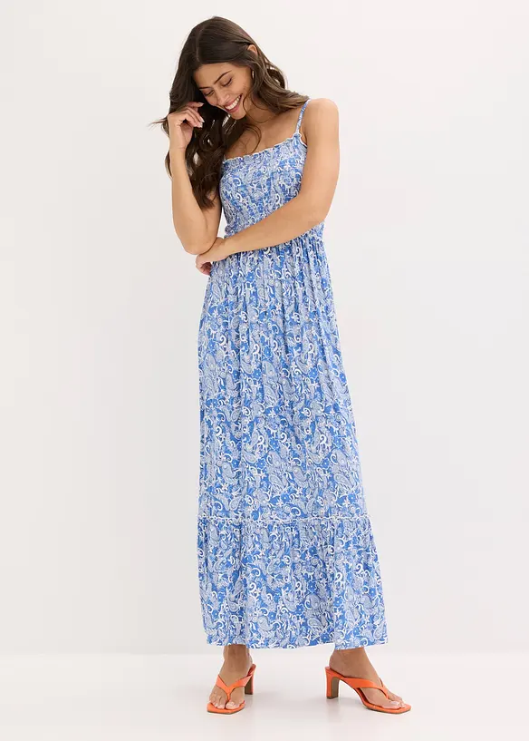 Robe à bretelles en viscose extensible, bonprix