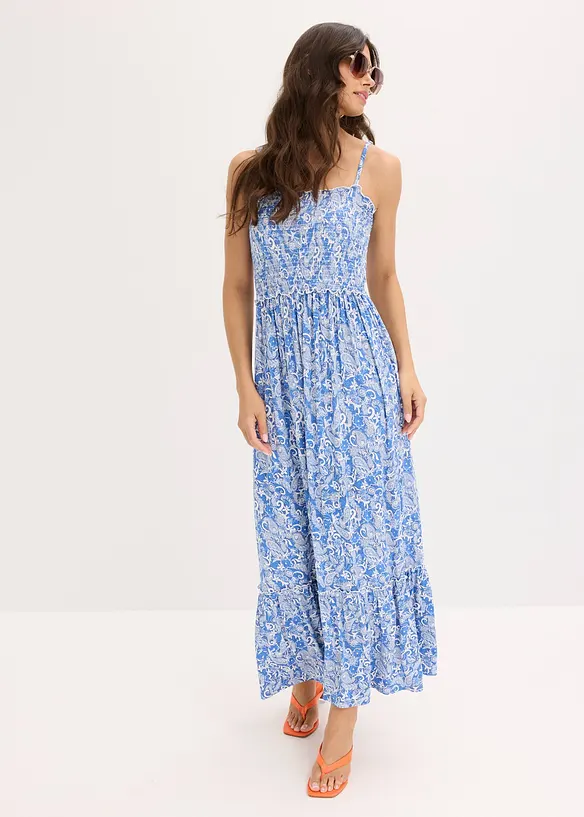 Robe à bretelles en viscose extensible, bonprix