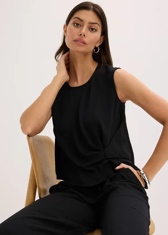 Blouse sans manches nouée sur le côté, bonprix