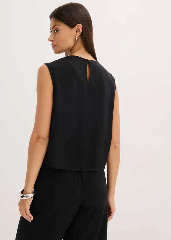 Blouse sans manches nouée sur le côté, bonprix