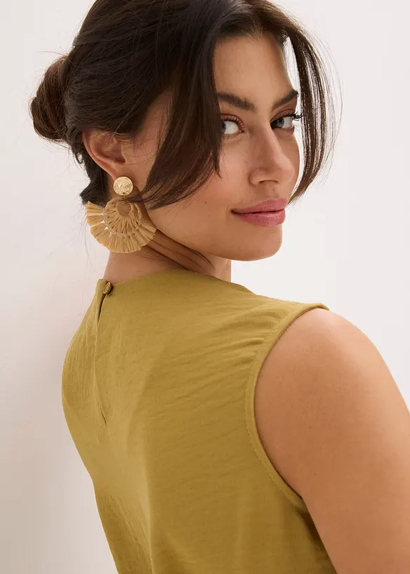 Blouse sans manches nouée sur le côté, bonprix