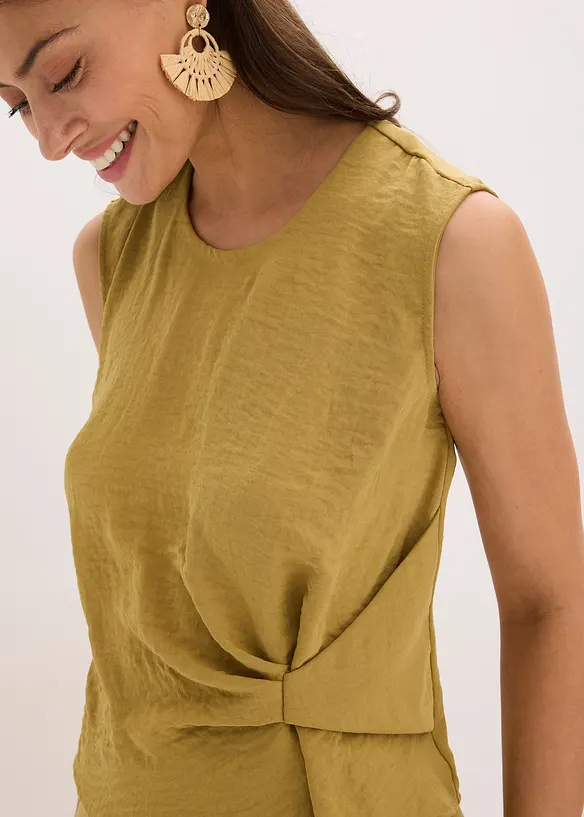 Blouse sans manches nouée sur le côté, bonprix