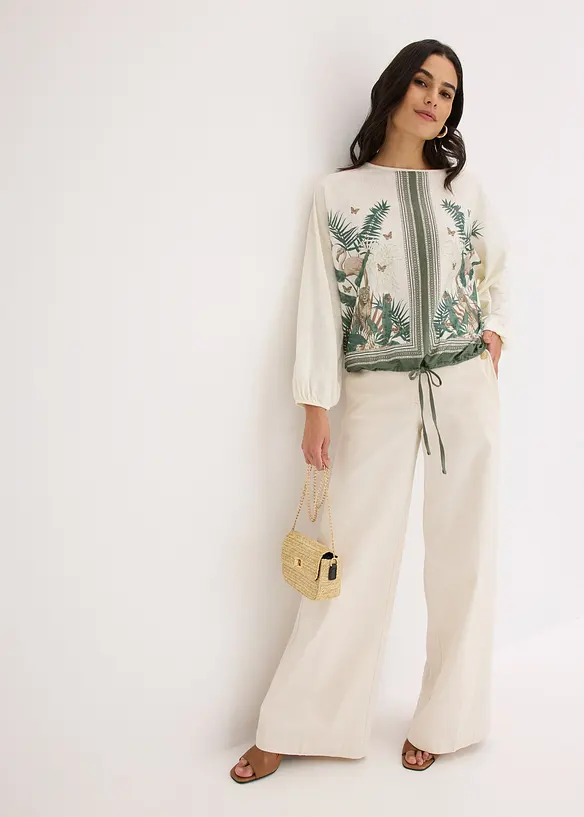 T-shirt tunique imprimé, bonprix