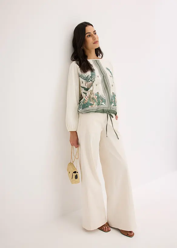 T-shirt tunique imprimé, bonprix