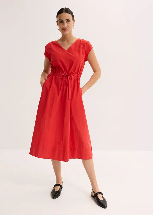 Robe en popeline de coton, bonprix