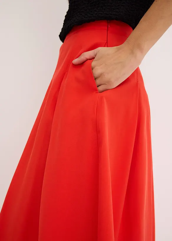 Jupe plissée en viscose mélangée, bonprix