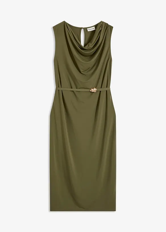 Robe en jersey avec ceinture (ens. 2 pces), bonprix