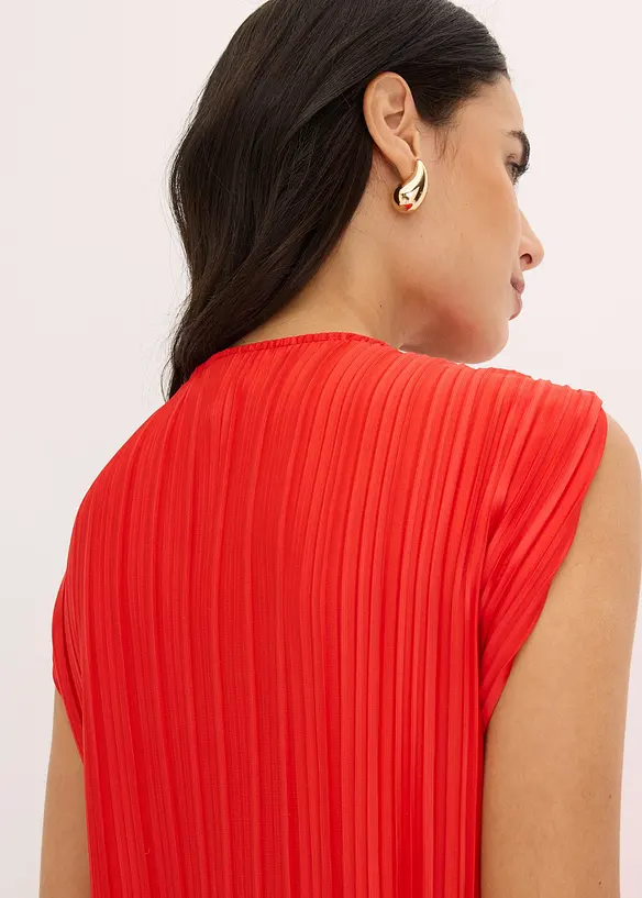 Top en jersey plissé, bonprix