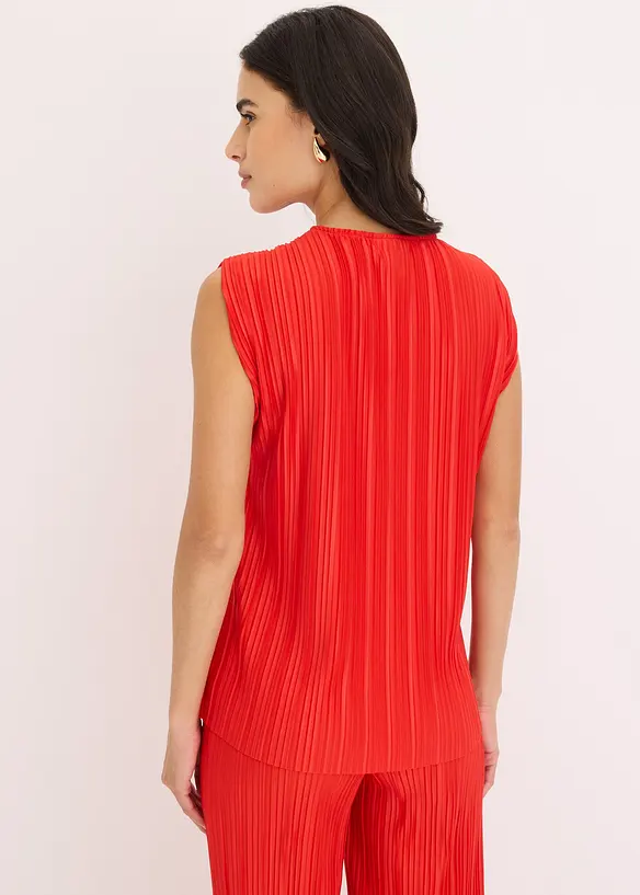 Top en jersey plissé, bonprix