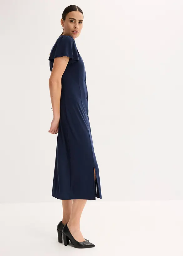 Robe fendue en jersey, bonprix