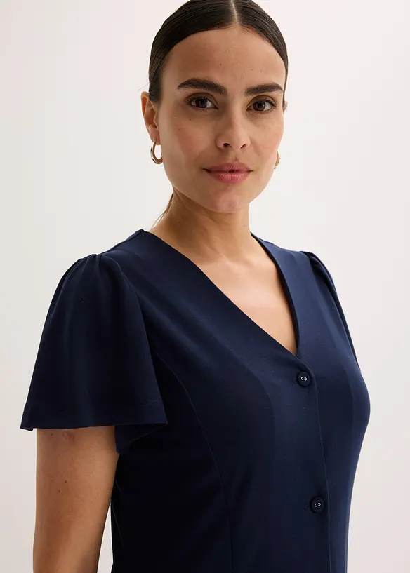 Robe fendue en jersey, bonprix