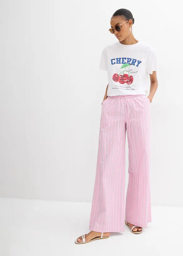 T-shirt 100% coton, imprimé, bonprix