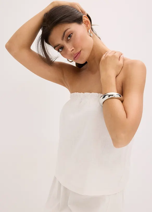 Top en lin majoritaire, bonprix