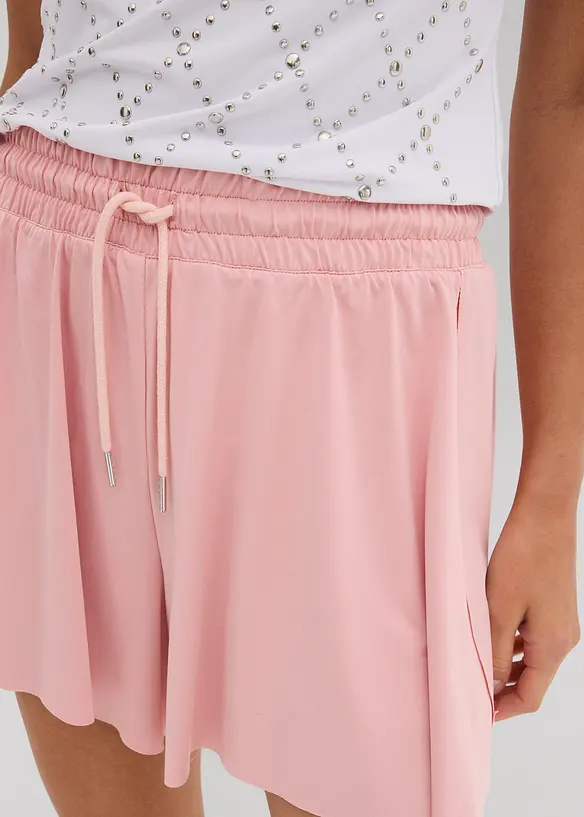 Short taille élastiquée esprit tennis, bonprix