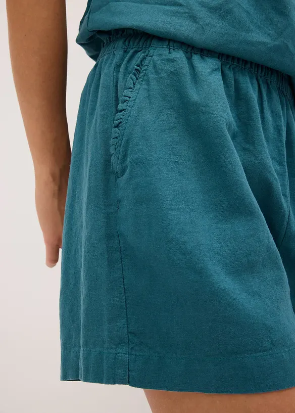 Short en lin m&eacute;lang&eacute;, bonprix