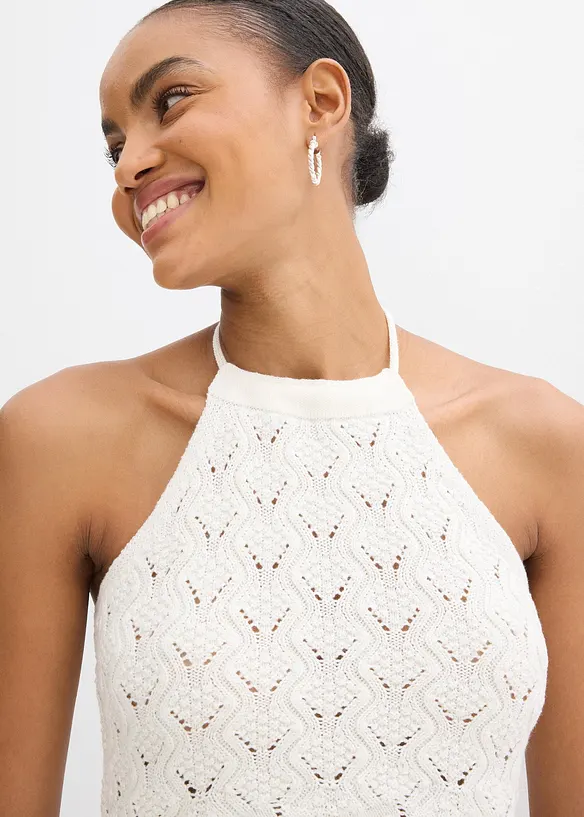 Top dos nu en maille, bonprix