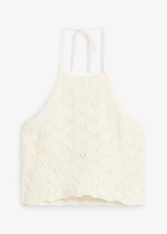 Top dos nu en maille, bonprix