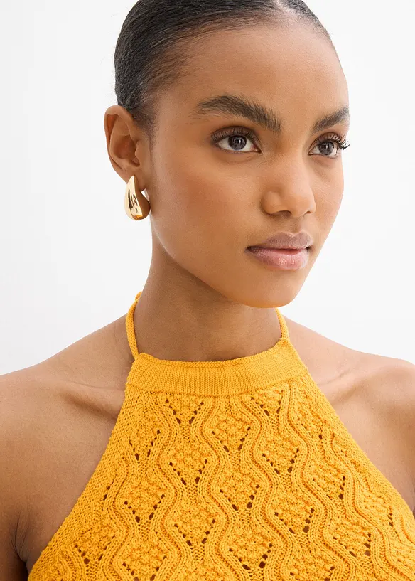 Top dos nu en maille, bonprix