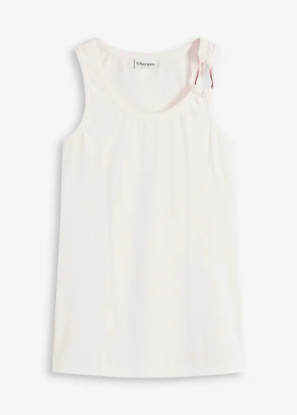 Top c&ocirc;tel&eacute; avec boucle martel&eacute;e sur l&rsquo;&eacute;paule, bonprix