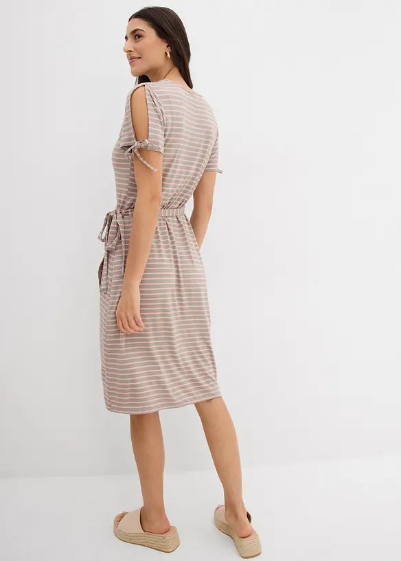 Robe portefeuille en mélange viscose-élasthanne fluide, bonprix