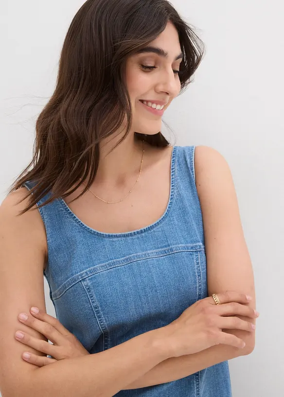 Robe en denim coton extensible, bonprix