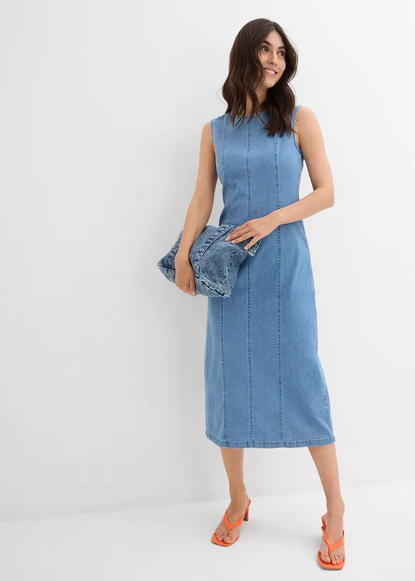 Robe en denim coton extensible, bonprix