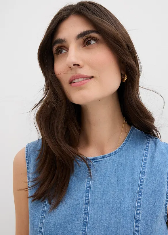 Robe en denim coton extensible, bonprix