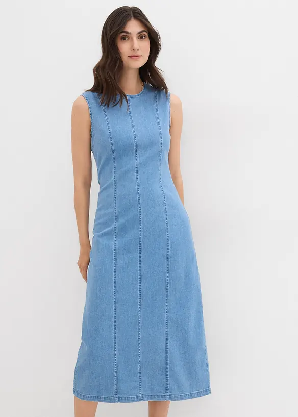 Robe en denim coton extensible, bonprix
