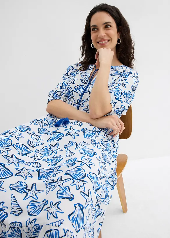 Robe ample en viscose froissée, bonprix