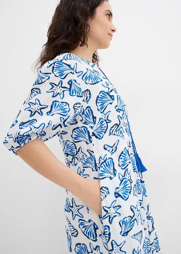 Robe ample en viscose froissée, bonprix