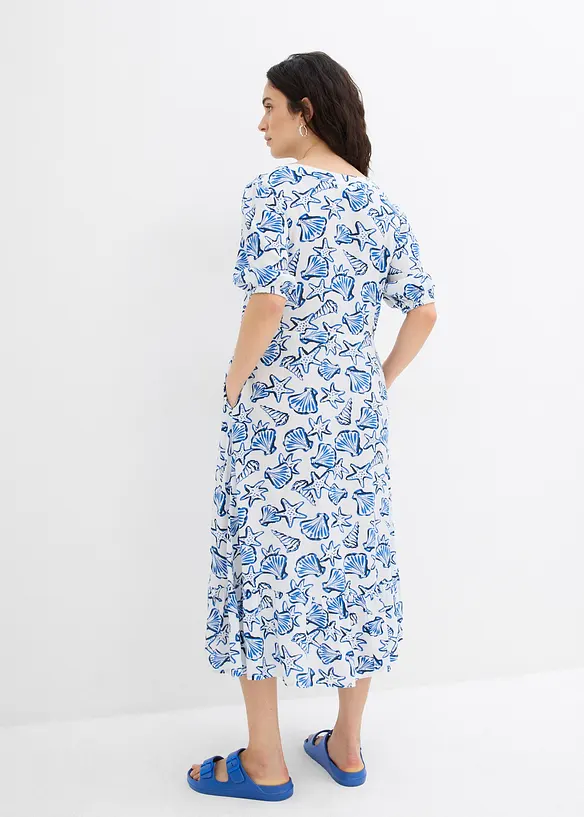 Robe ample en viscose froissée, bonprix