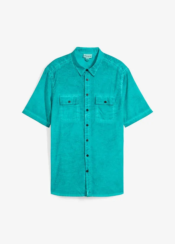 Chemise manches courtes aspect délavé, bonprix