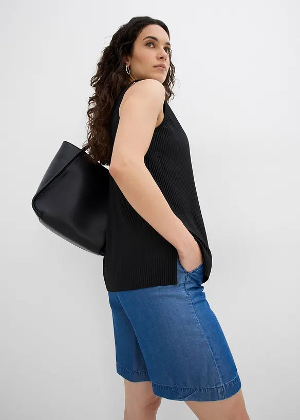 Short en Lyocell à taille élastiquée, bonprix