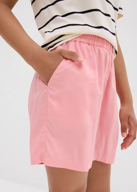 Lot de 2 shorts en viscose à taille élastiquée, bonprix