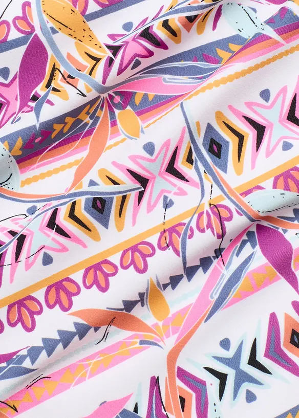 Bas de bikini taille haute, échancré, bonprix