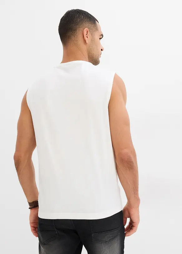 Lot de 2 débardeurs marcel aspect délavé, bonprix