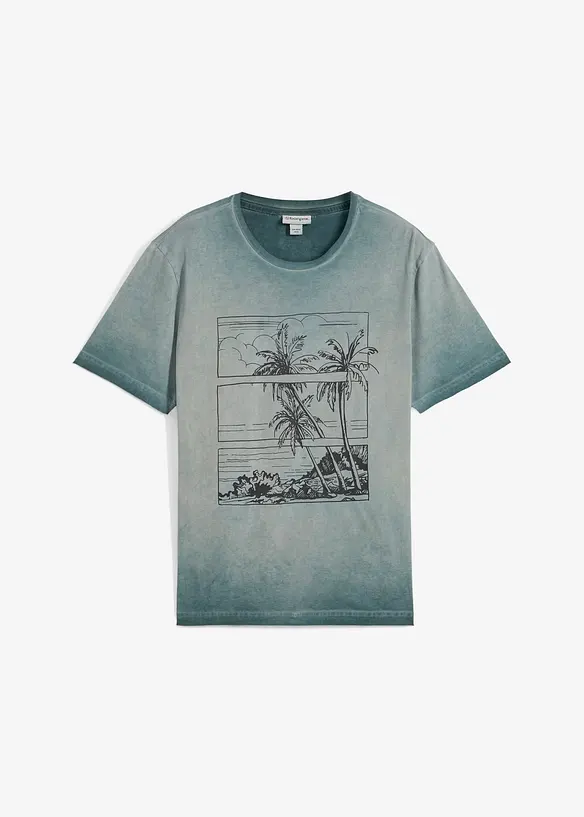 T-shirt aspect délavé en coton, bonprix