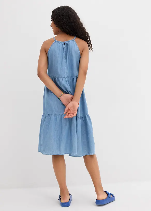 Robe en jean en coton fluide, bonprix