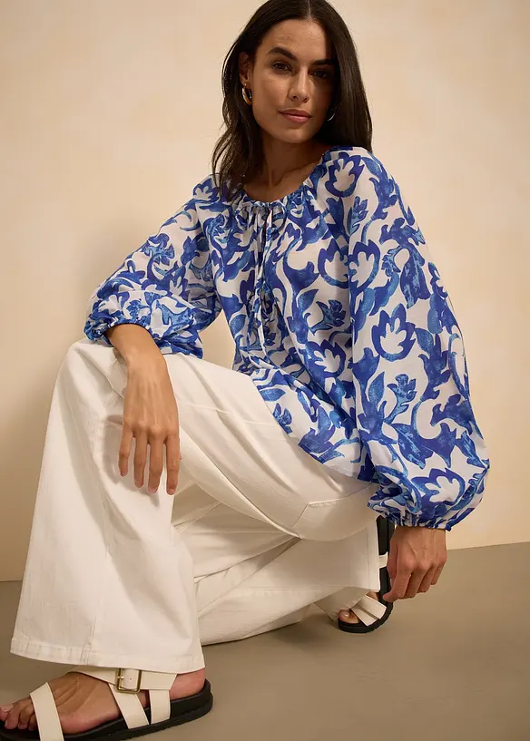 Blouse-tunique imprimée, bonprix
