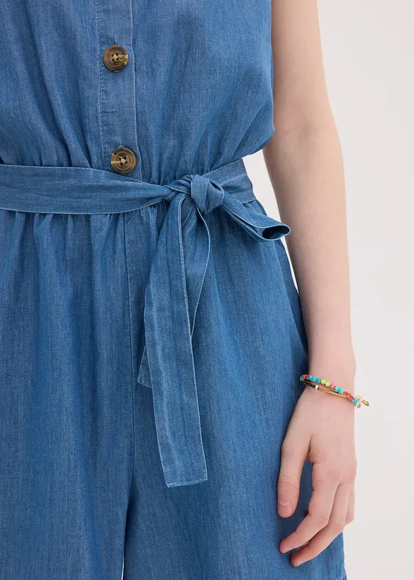 Combinaison fluide en jean 100% coton, bonprix