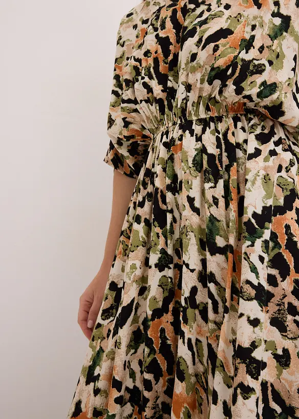 Robe longue en viscose fluide avec application de sequins, bonprix