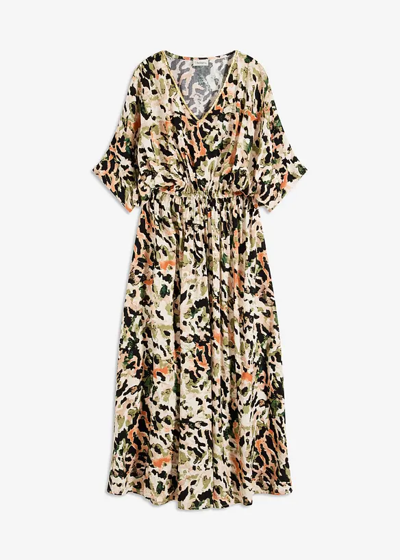 Robe longue en viscose fluide avec application de sequins, bonprix